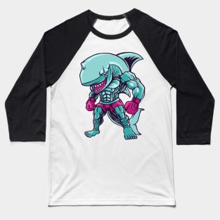 boxing shark fighter Baseball T-Shirt